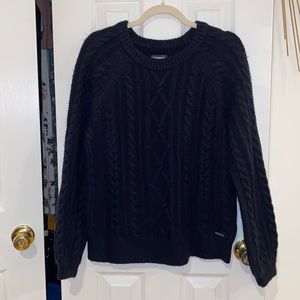 A&F Navy Blue knitted Sweater